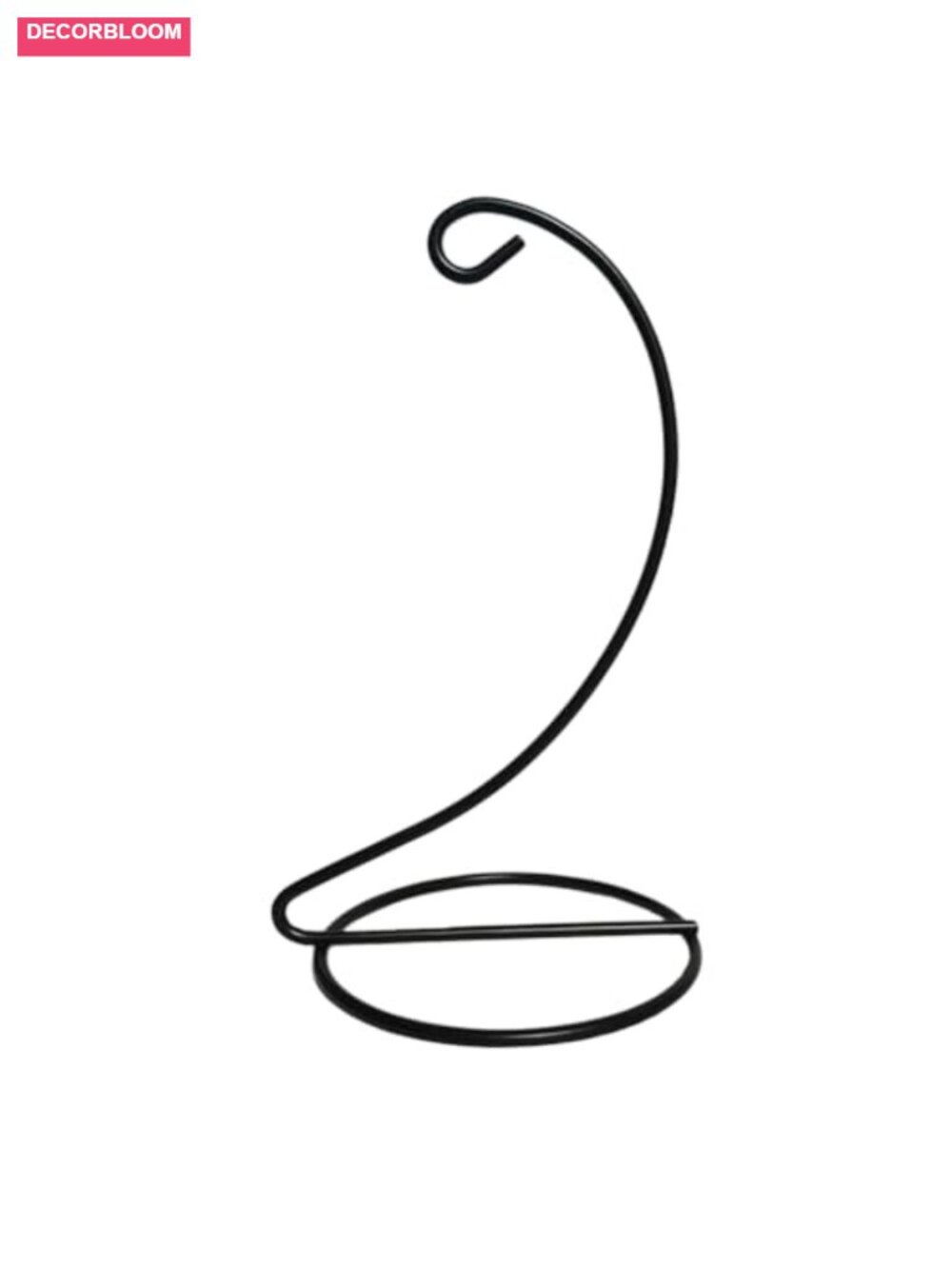 6 Inch Metal Ornament Display Stand Hanging Hook 1-Tier